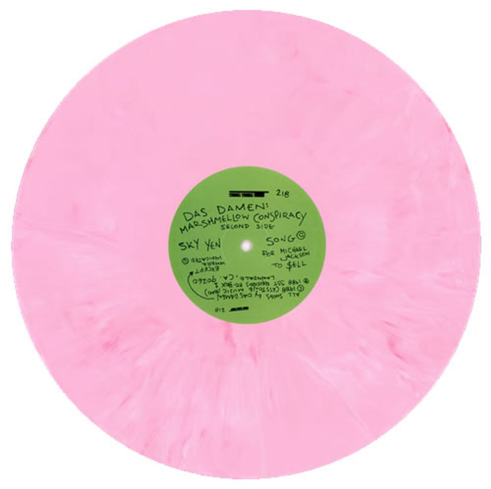 Das Damen Marshmallow Conspiracy EP - Pink Marbled Vinyl US 12" vinyl single (12 inch record / Maxi-single) DAS12MA463341