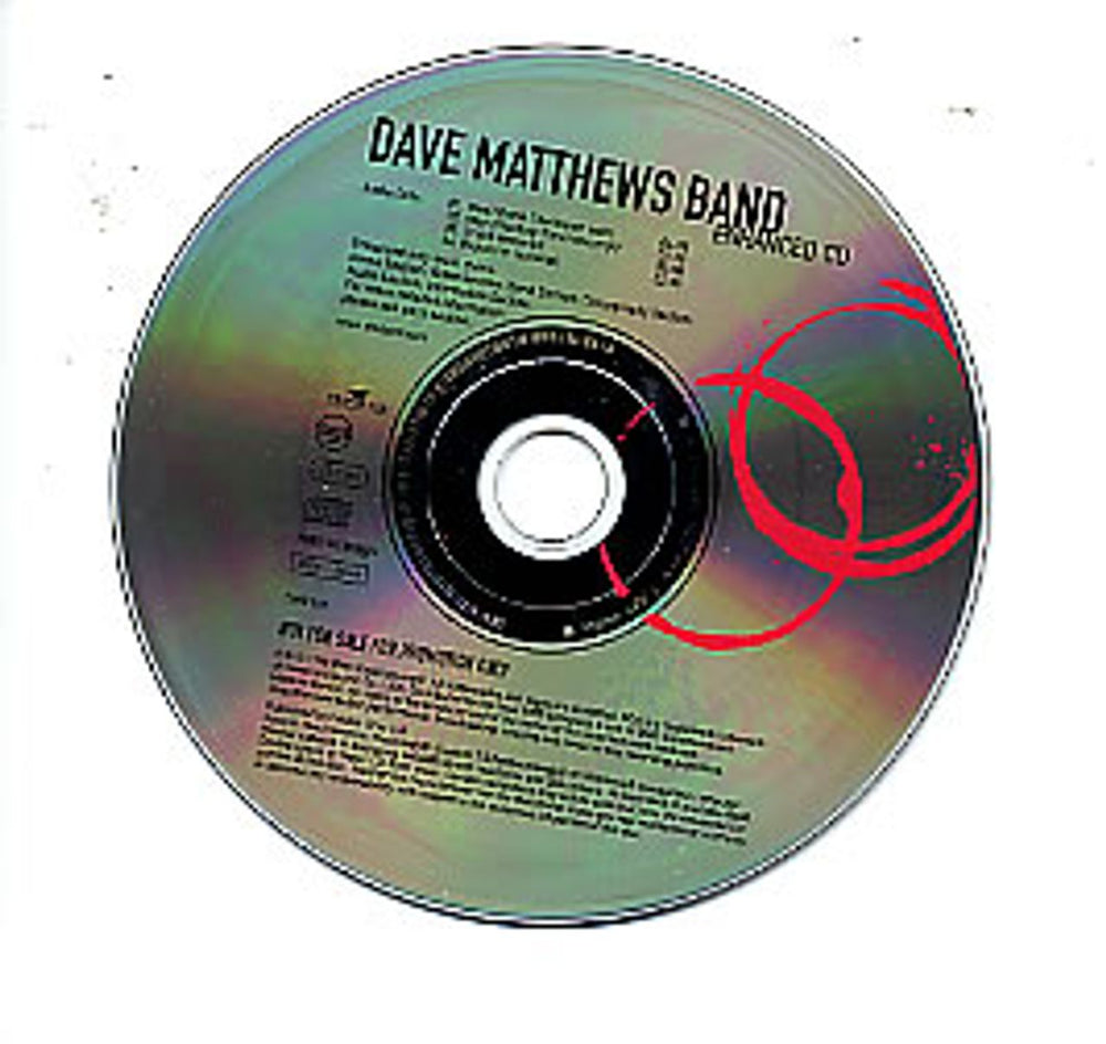 Dave Matthews Band Enhanced CD - Before These Crowded Streets German Promo CD single (CD5 / 5") DMB101