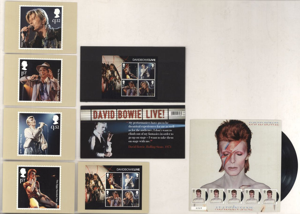 David Bowie Commemorative Stamps Collection UK memorabilia