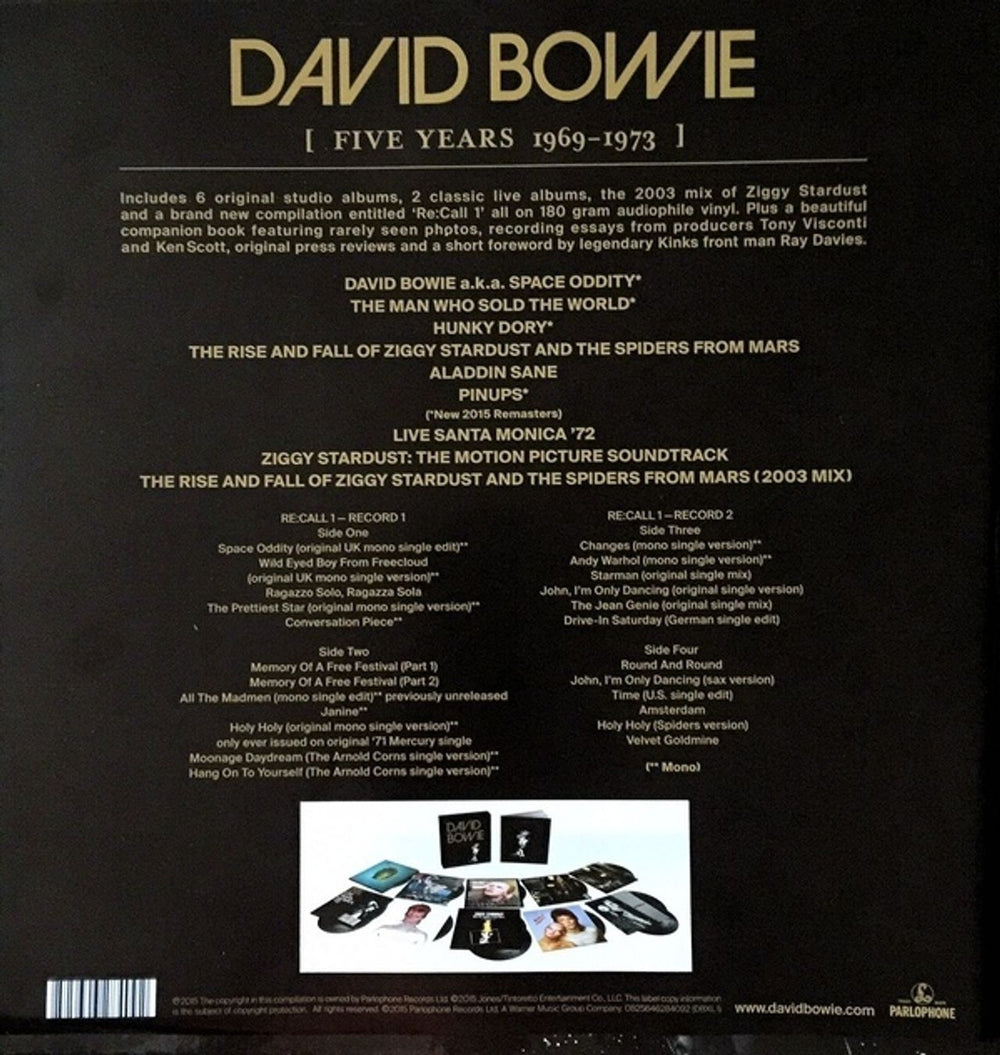 David Bowie Five Years 1969-1973 - Sealed UK Vinyl Box Set BOWVXFI647290