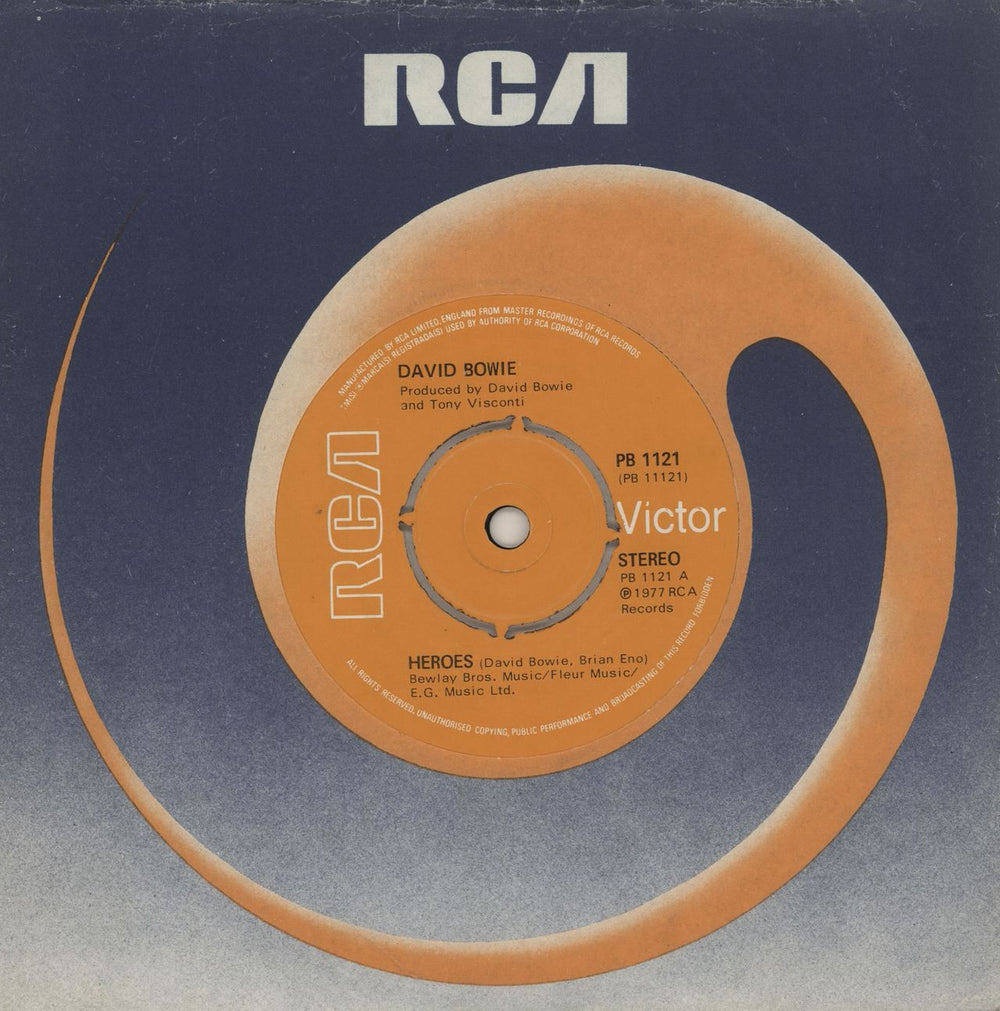 David Bowie Heroes - 4pr UK 7" vinyl single (7 inch record / 45) PB1121