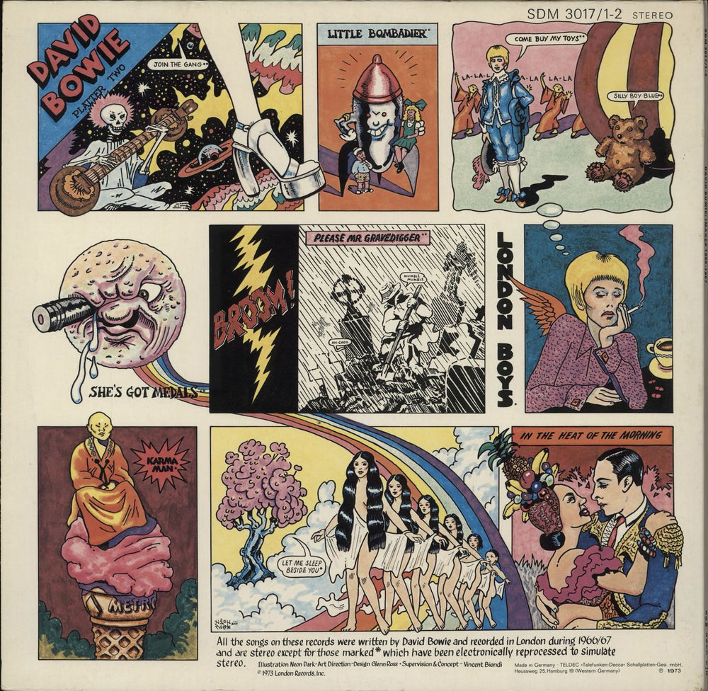 David Bowie Images 1966-1967 - EX German 2-LP vinyl record set (Double LP Album)