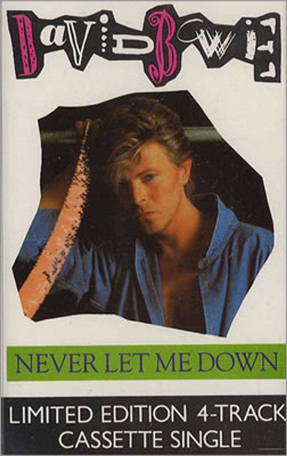 David Bowie Never Let Me Down UK cassette single TCEA239