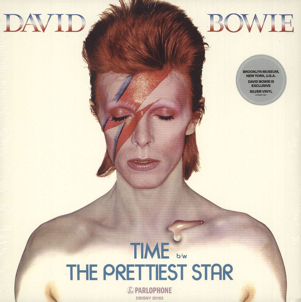 David Bowie Time - Silver Vinyl - Sealed US 7" vinyl single (7 inch record / 45) DBISNY20182