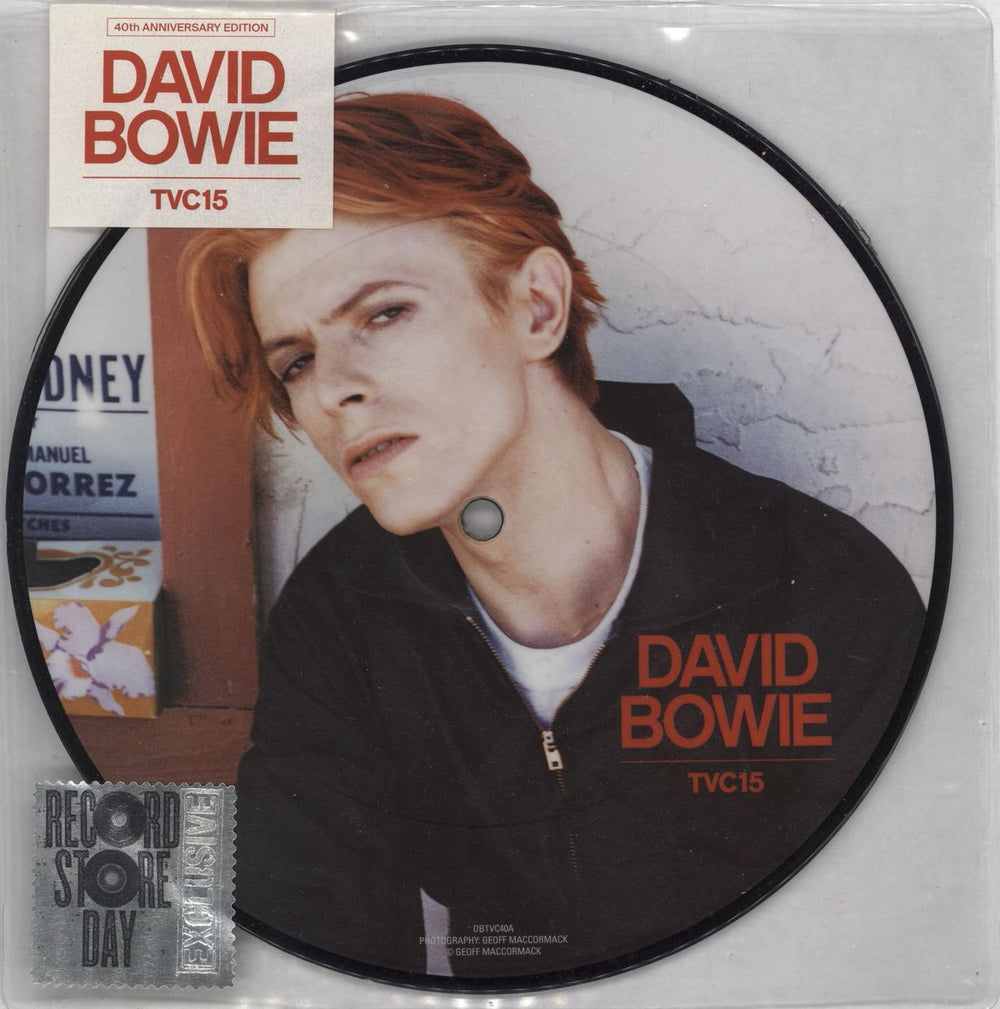 David Bowie TVC15 - RSD 16 UK 7" vinyl picture disc (7 inch picture disc single) DBTVC40