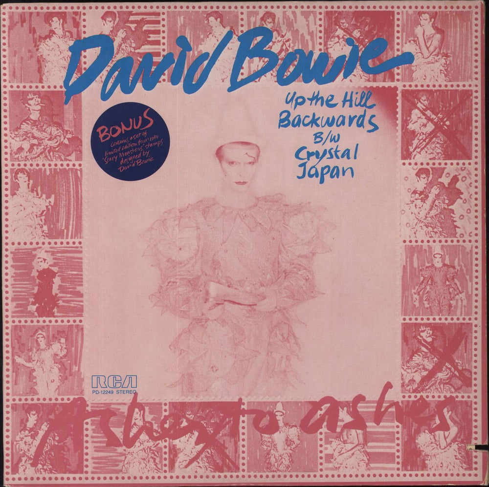 David Bowie Up The Hill Backwards + Stamps US 12" vinyl single (12 inch record / Maxi-single) PD-12249