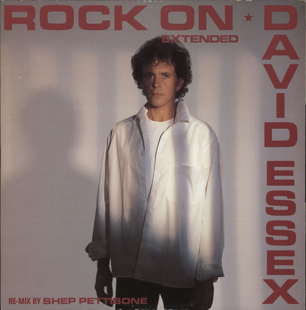 David Essex Rock On (Shep Pettibone Remix) UK 12" vinyl single (12 inch record / Maxi-single) 12LAMP5