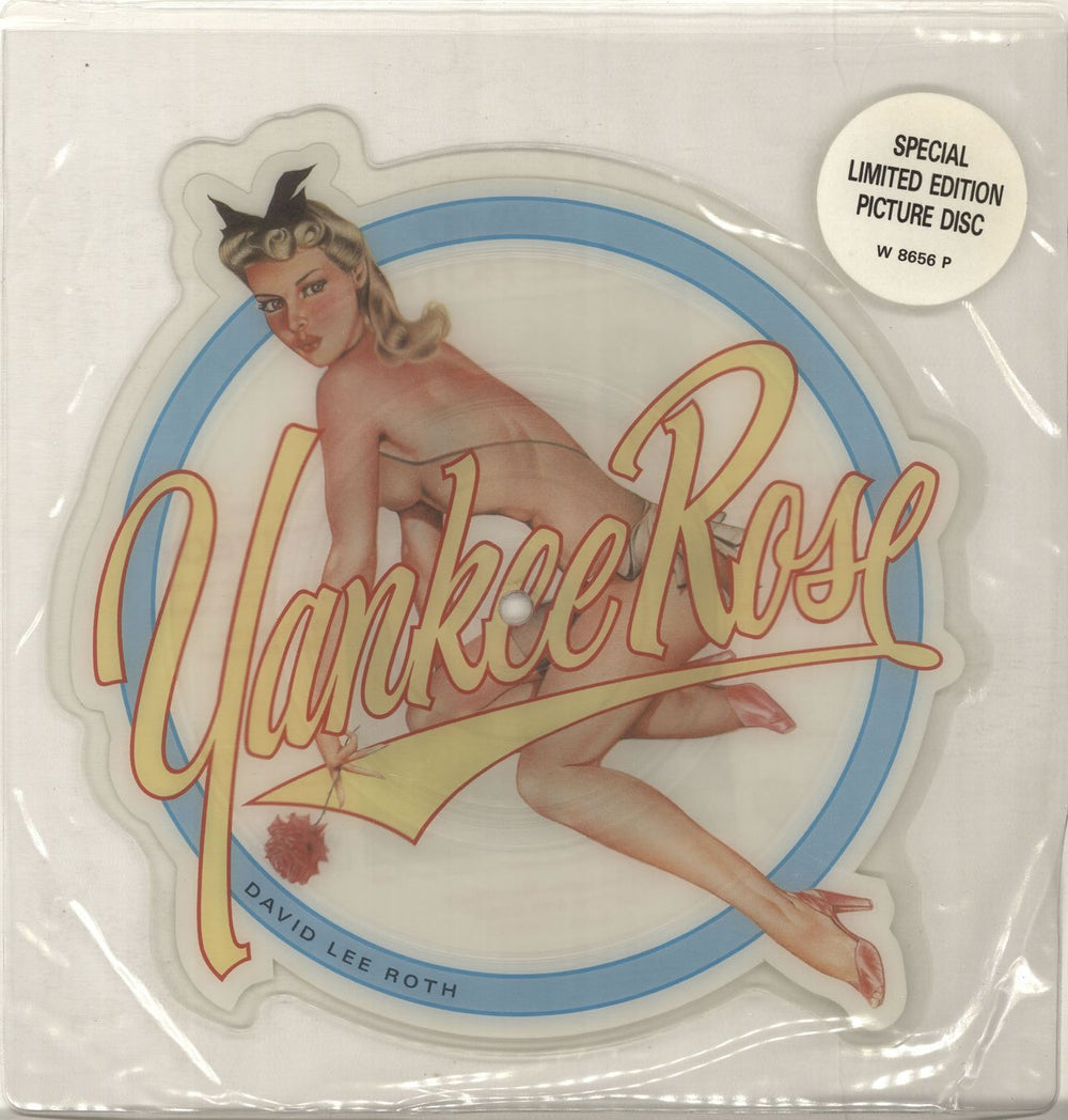 David Lee Roth Yankee Rose UK shaped picture disc (picture disc vinyl record) W8656P