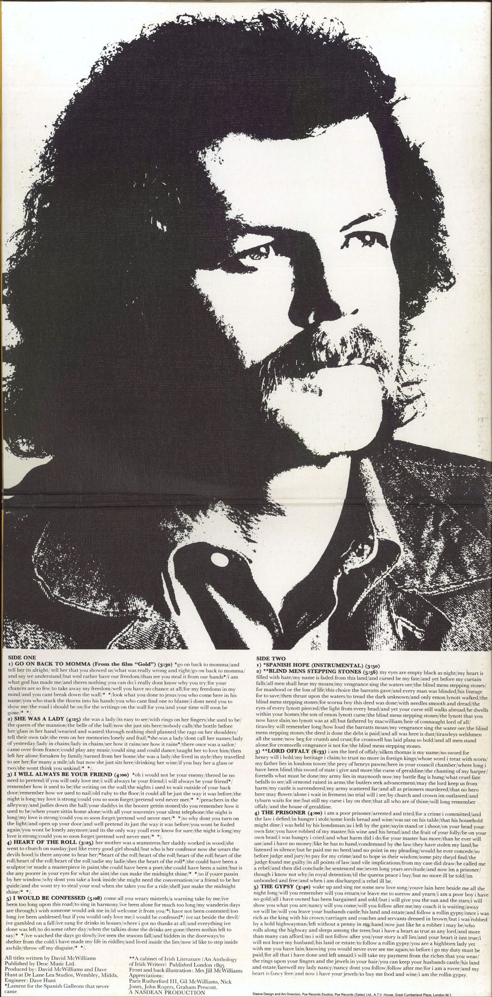 David McWilliams Lord Offaly UK vinyl LP album (LP record)