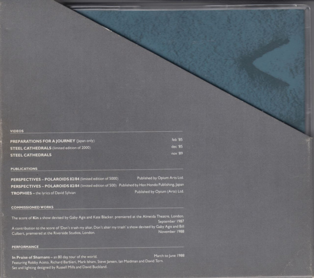 David Sylvian Pop Song - Slide-out Box - EX UK CD single (CD5 / 5") 5012980122103