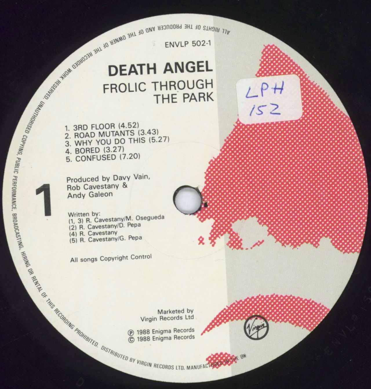 Death Angel Frolic Through The Park UK Vinyl LP — RareVinyl.com