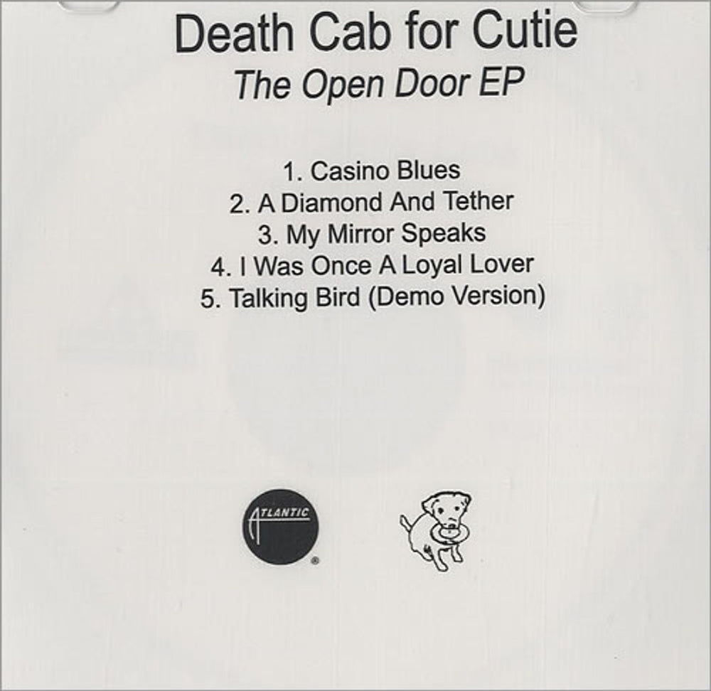 Death Cab For Cutie The Open Door EP US Promo CD-R acetate CDR-ACETATE