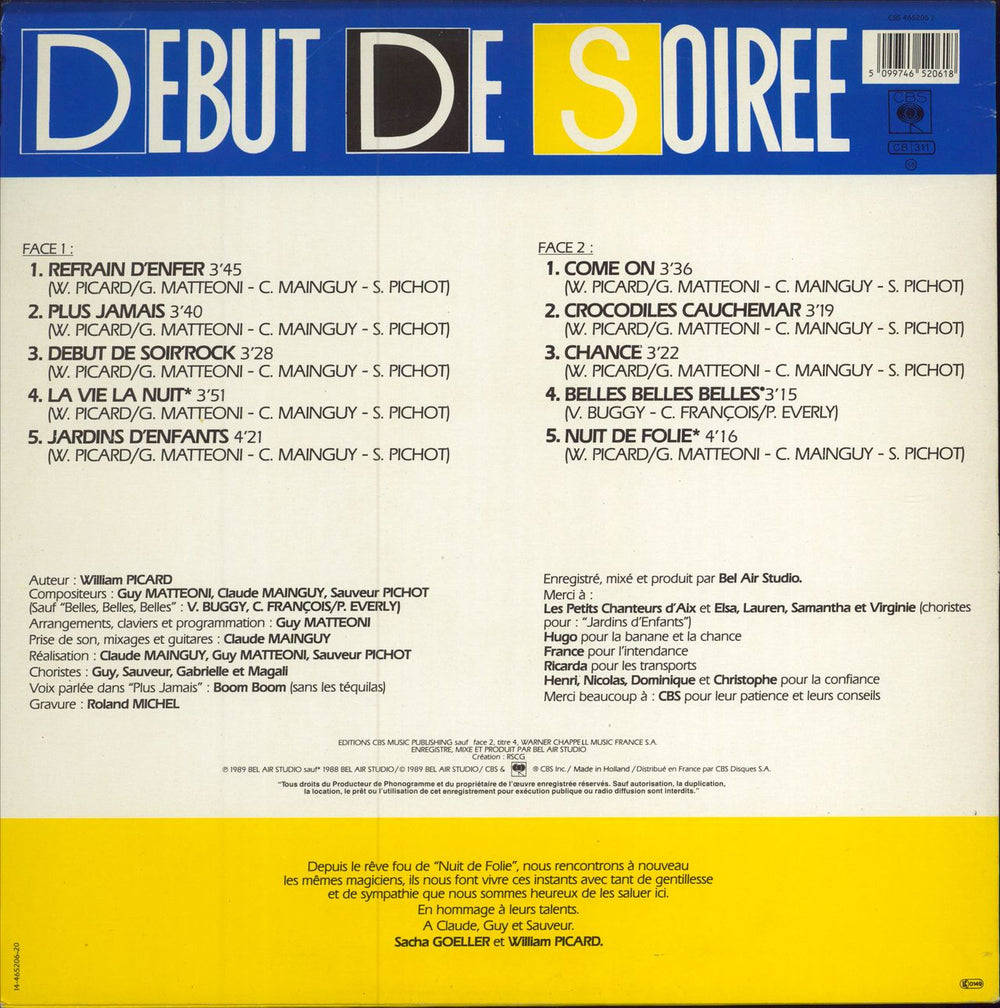 Debut De Soiree Jardins D'Enfants French vinyl LP album (LP record) 5099746520618