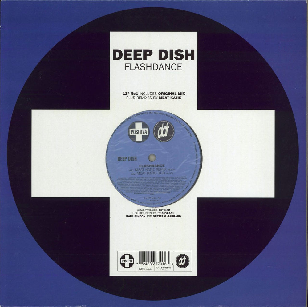 Deep Dish Flashdance UK 12" vinyl single (12 inch record / Maxi-single) 12TIV211