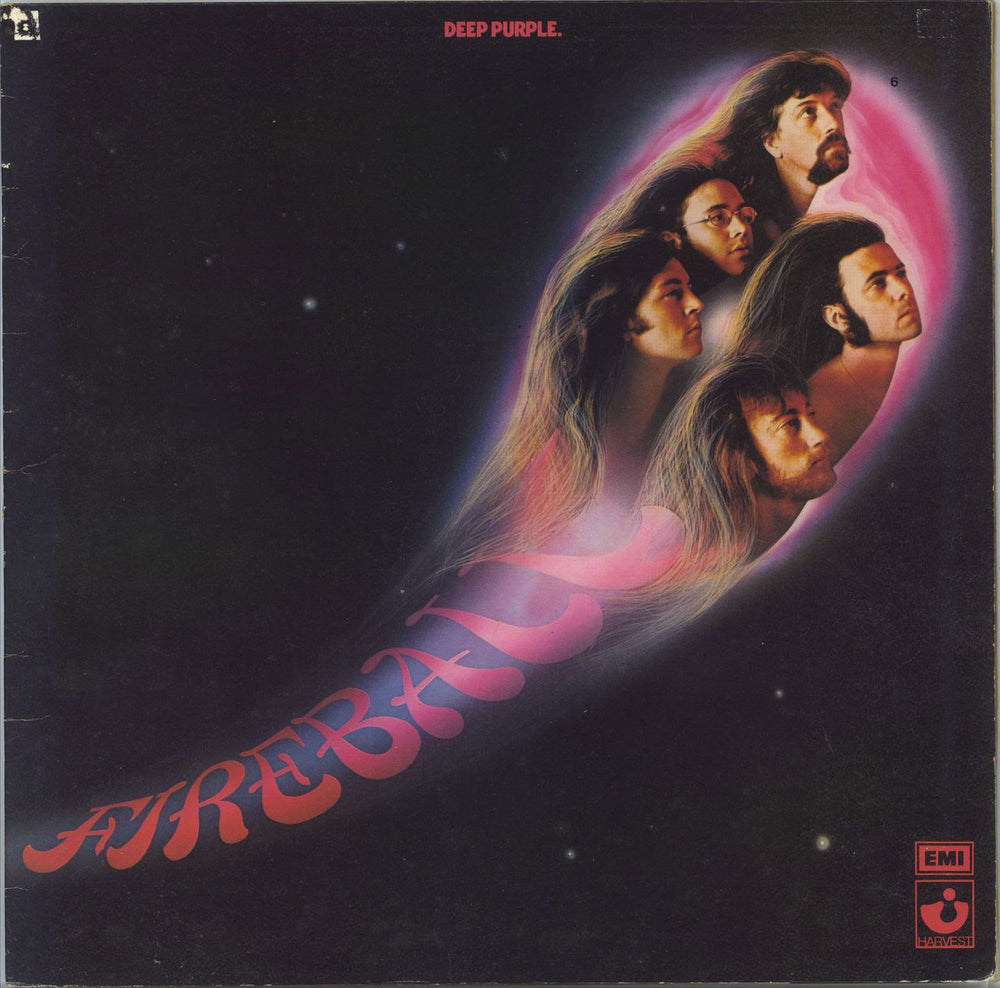 Deep Purple Fireball - 2nd - VG UK vinyl LP album (LP record) SHVL793