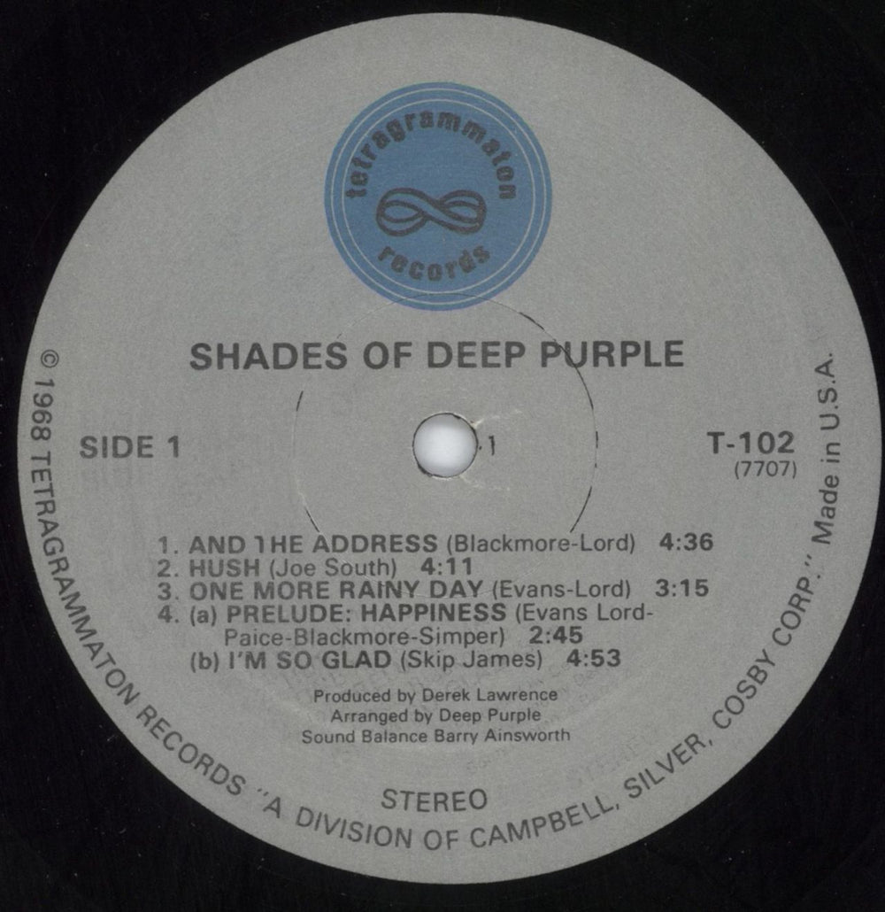 Deep Purple Shades Of Deep Purple - 2nd Shrink US vinyl LP album (LP record) DEELPSH79802