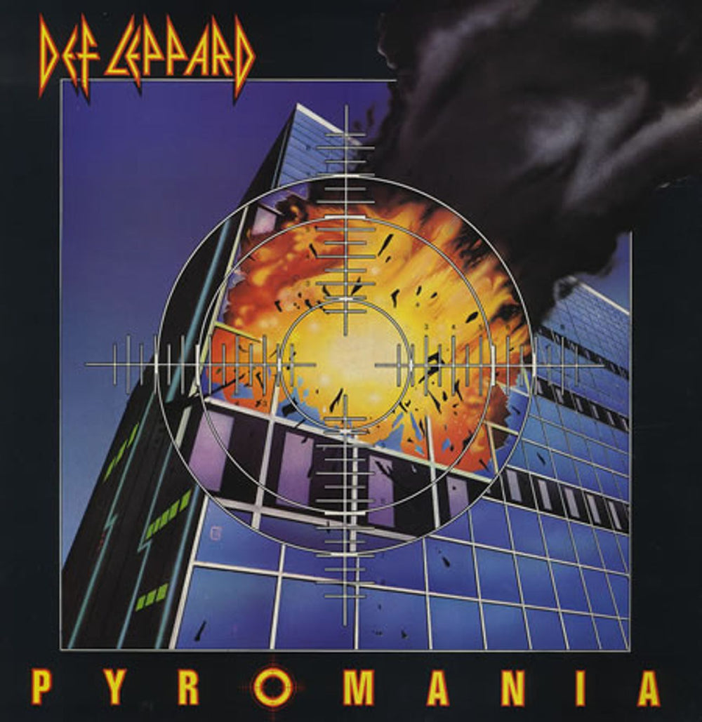 Def Leppard Pyromania UK vinyl LP album (LP record) VERS2