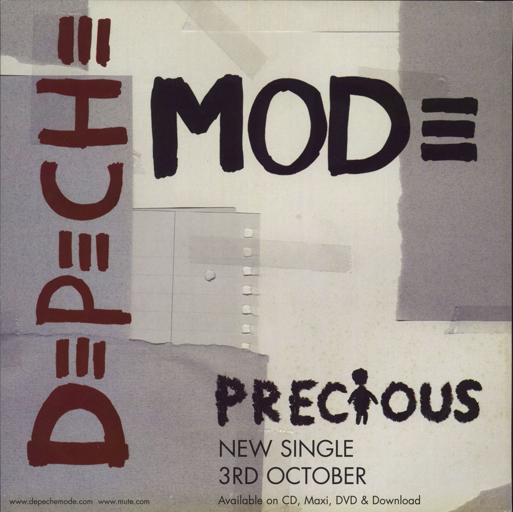 Depeche Mode Precious + Display flat UK 12" vinyl single (12 inch record / Maxi-single)