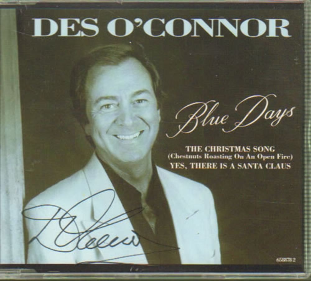 Des O'Connor Blue Days - Autographed UK CD single (CD5 / 5") 6588782