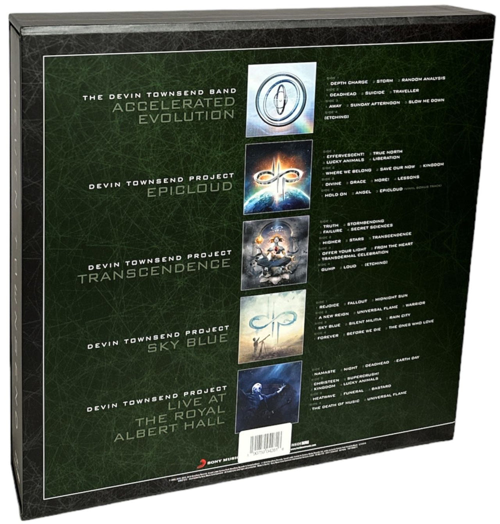 Devin Townsend Eras III - 180 Gram Clear Vinyl UK Vinyl Box Set 190759042816