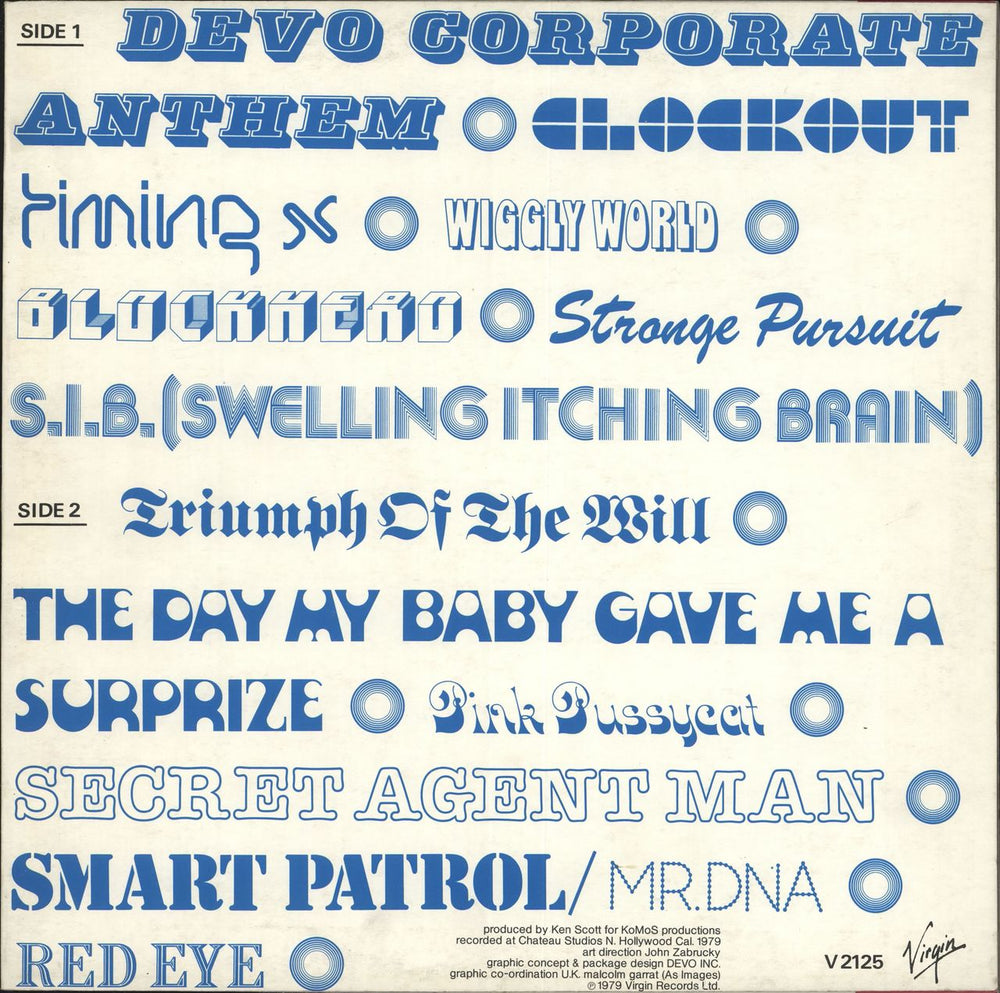 Devo Duty Now For The Future - EX UK vinyl LP album (LP record)