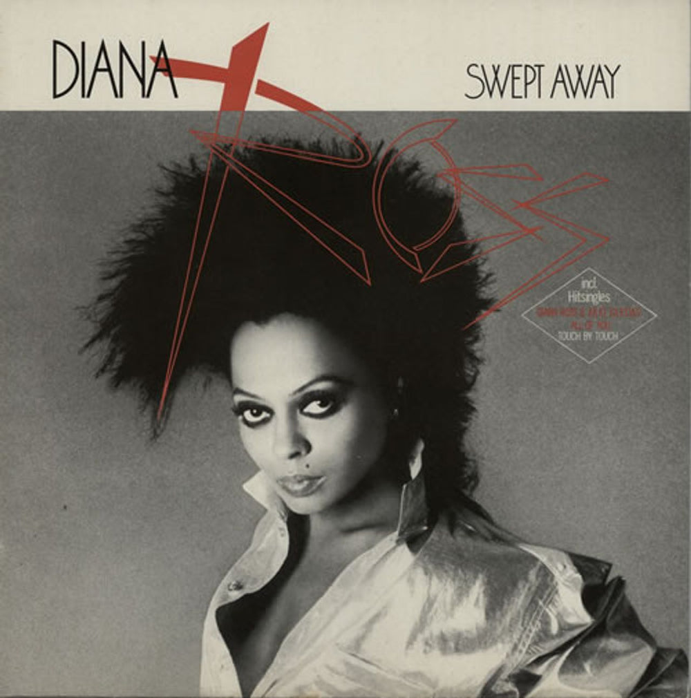 Diana Ross Swept Away Dutch vinyl LP album (LP record) 1C0642402251