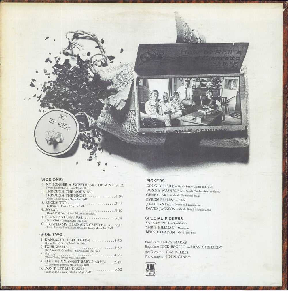 Dillard & Clark Through The Morning Through The Night US vinyl LP album (LP record)