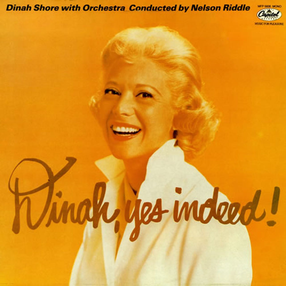 Dinah Shore Dinah, Yes Indeed! UK vinyl LP album (LP record) MFP5606