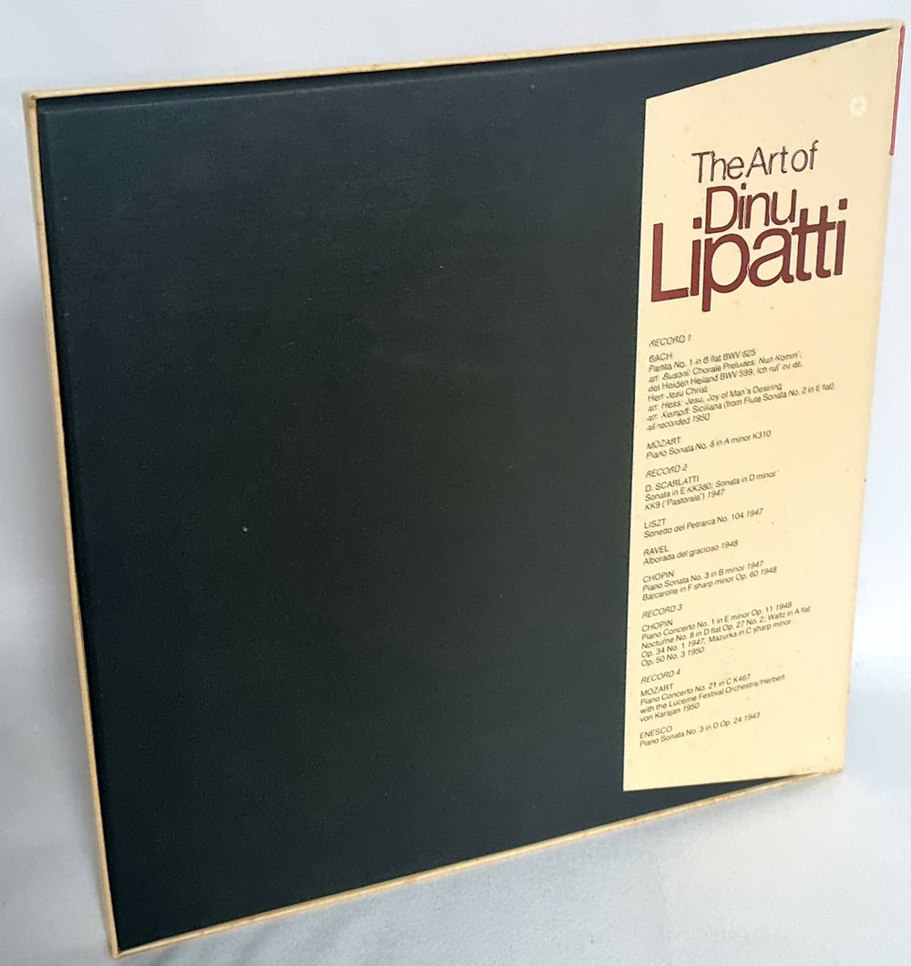 Dinu Lipatti The Art of Dinu Lipatti UK Vinyl Box Set Q5OVXTH771686