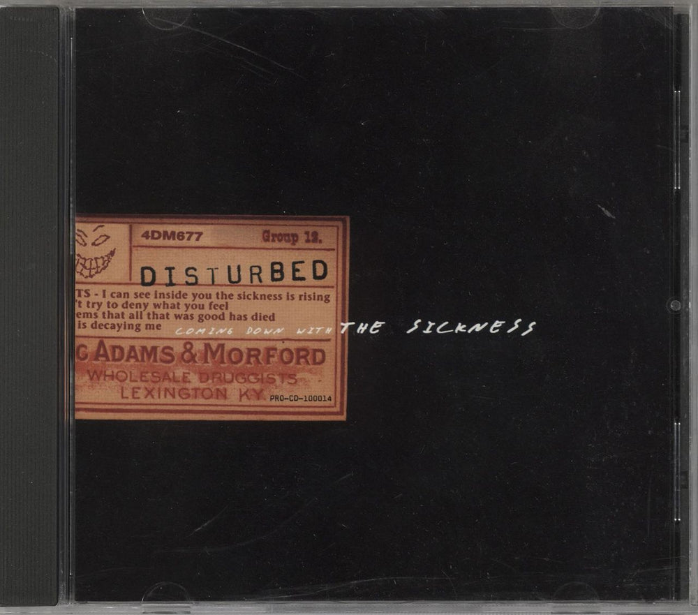 Disturbed Coming Down With The Sickness - Album Sampler US Promo CD single (CD5 / 5") PRO-CD-100014