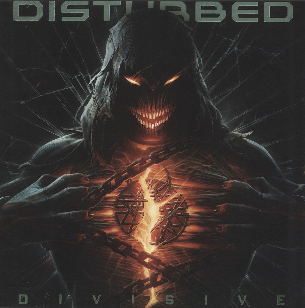 Disturbed Divisive - Silver Vinyl UK vinyl LP album (LP record) 093624868033