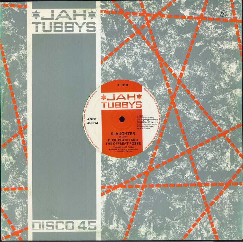 Dixie Peach Slaughter UK 12" vinyl single (12 inch record / Maxi-single) JT018
