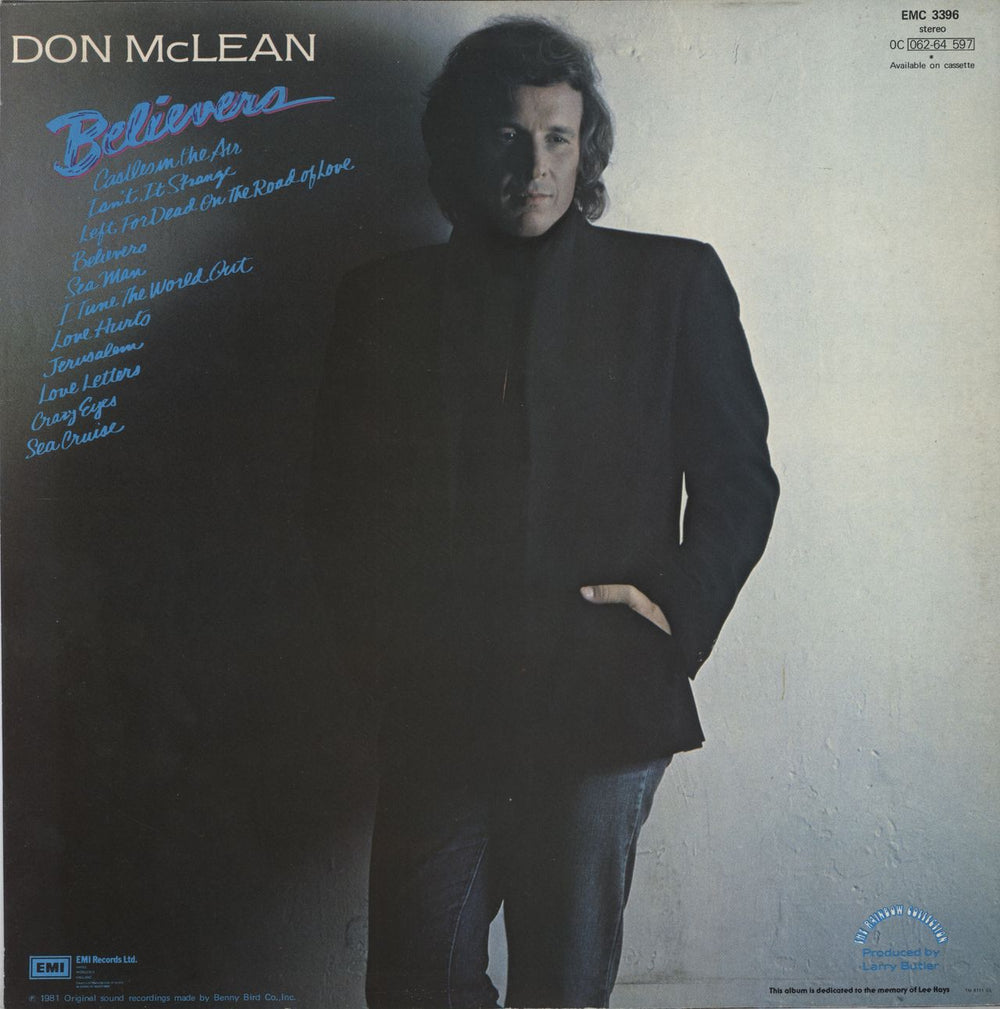 Don McLean Believers UK vinyl LP album (LP record)