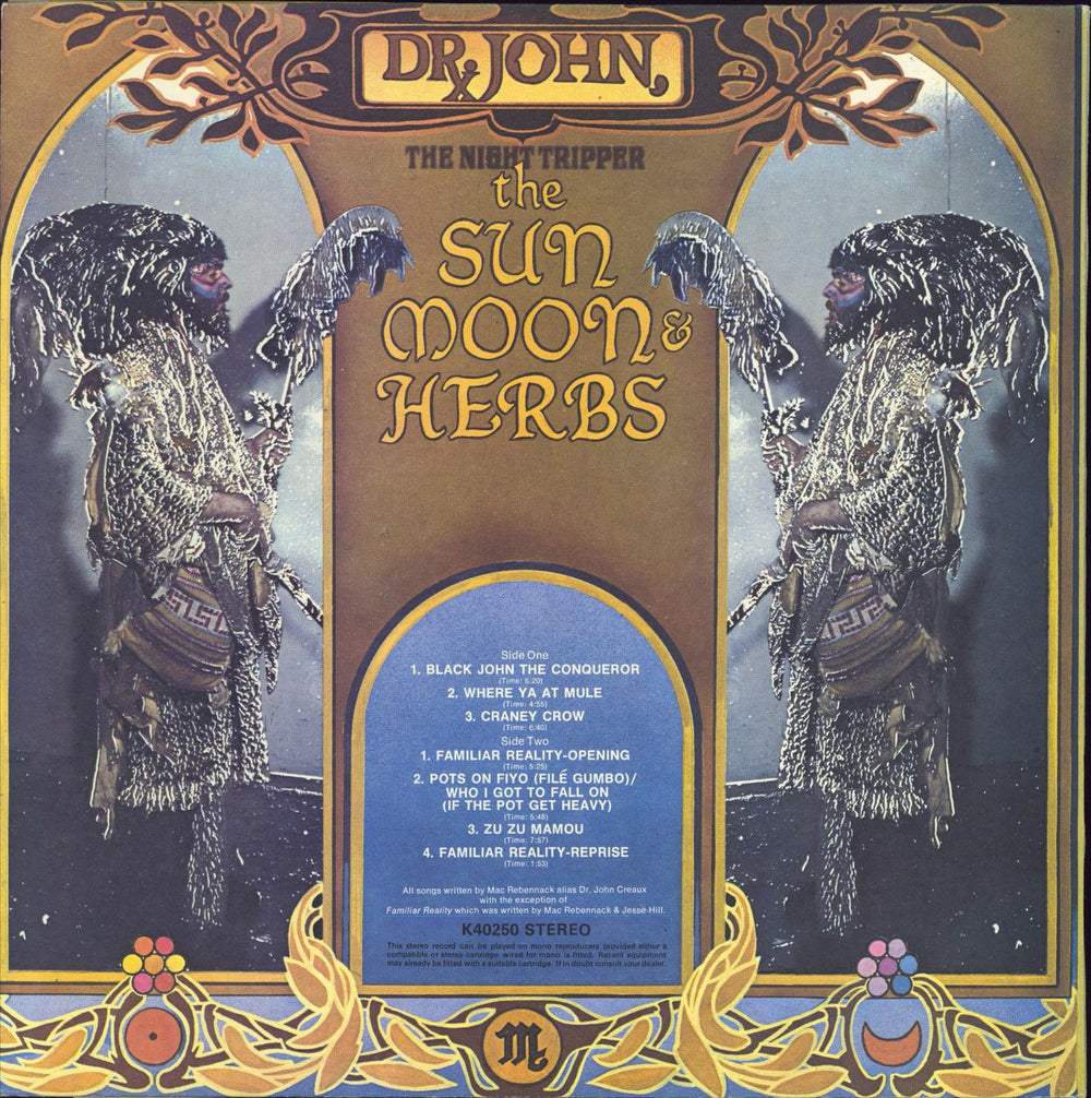 Dr John The Sun Moon And Herbs UK vinyl LP album (LP record)
