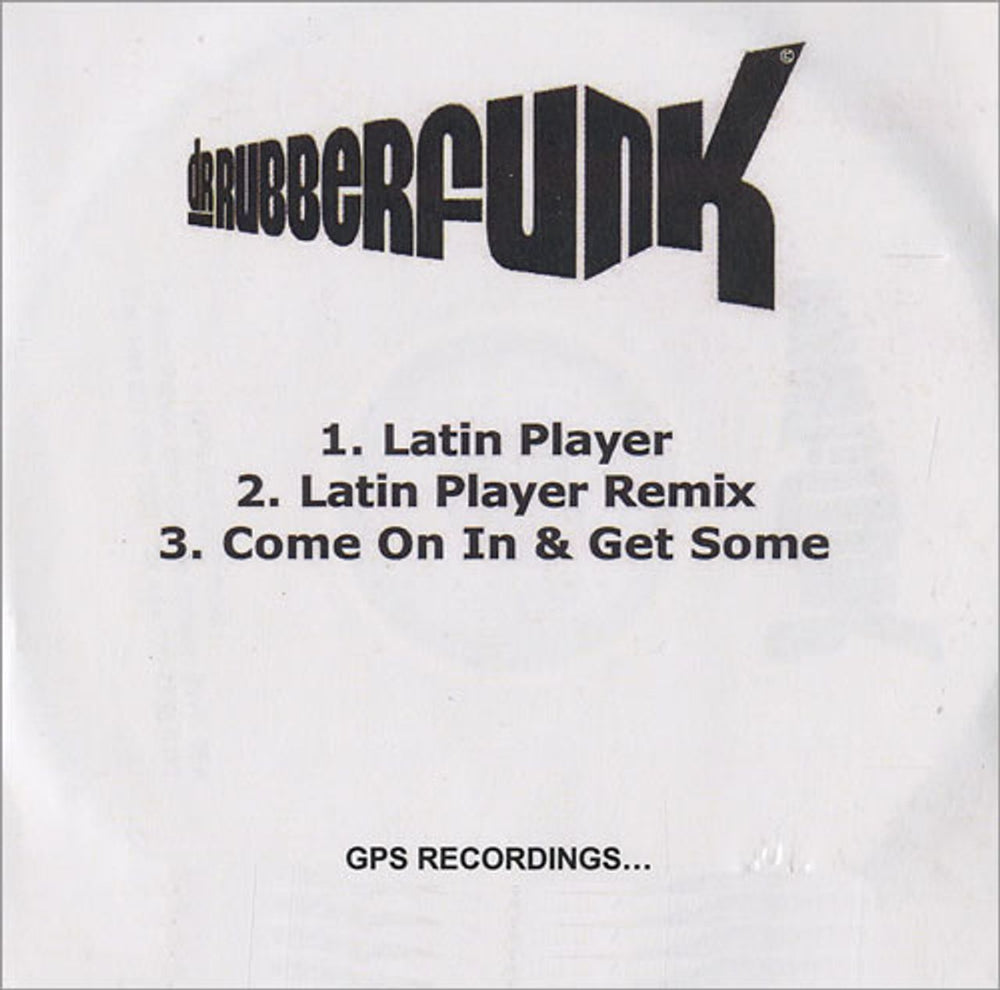 Dr Rubberfunk Latin Player UK Promo CD-R acetate CD-R ACETATE