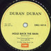 Duran Duran Rio South African 7" vinyl single (7 inch record / 45)