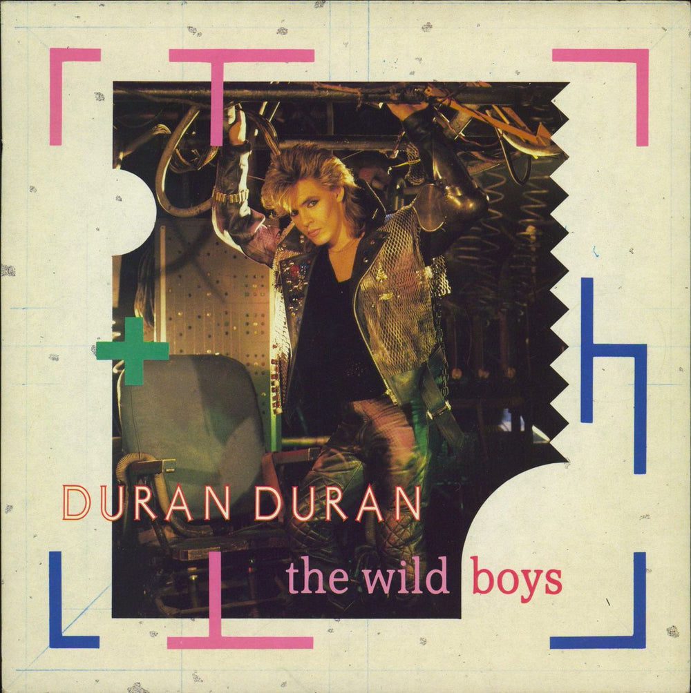 Duran Duran The Wild Boys - Nick Rhodes + Promo Stickered UK 7" vinyl single (7 inch record / 45) DURANC3