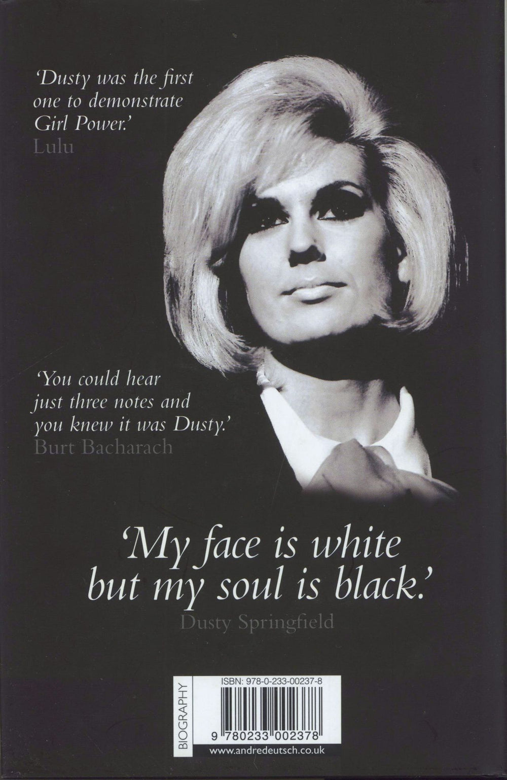 Dusty Springfield A Girl Called Dusty - Hardcover UK Book