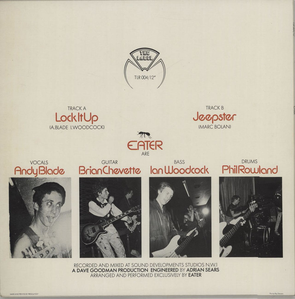 Eater Lock It Up UK 12" vinyl single (12 inch record / Maxi-single) ETR12LO669651