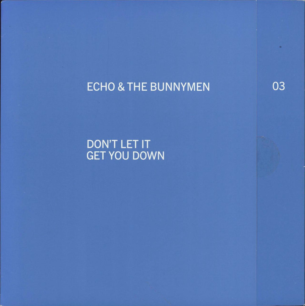 Echo & The Bunnymen Don't Let It Get You Down UK 7" vinyl single (7 inch record / 45) LON406