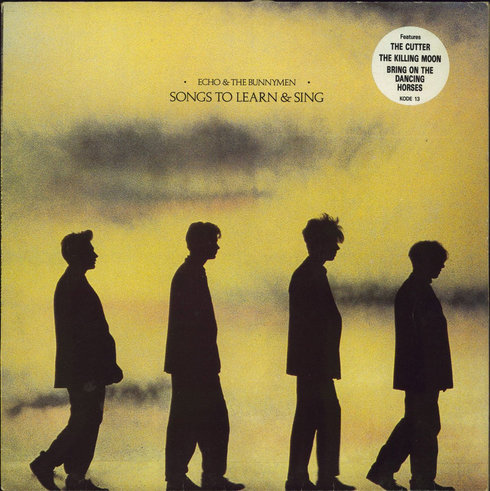 Echo & The Bunnymen Songs To Learn And Sing - Hype Sticker UK vinyl LP album (LP record) KODE13