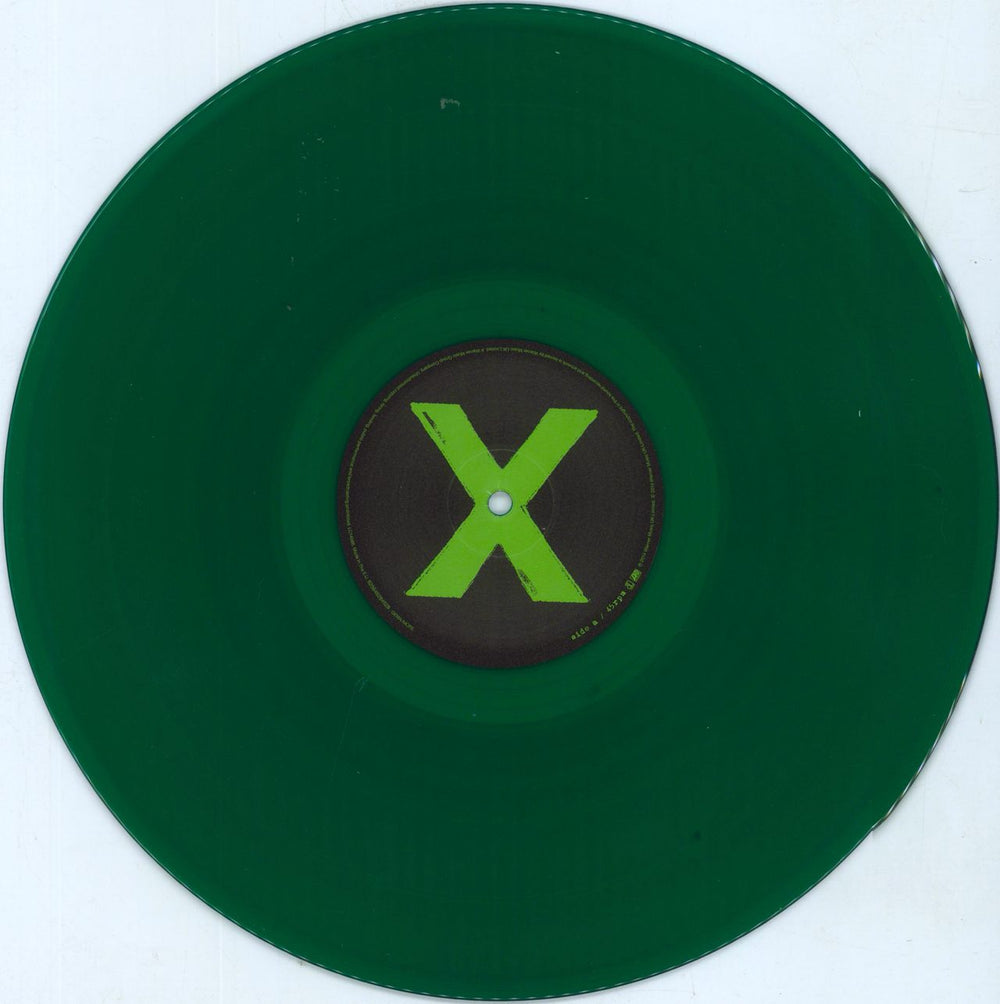 Ed Sheeran X - Green Translucent Vinyl UK 2-LP vinyl record set (Double LP Album) EJB2LXG807153