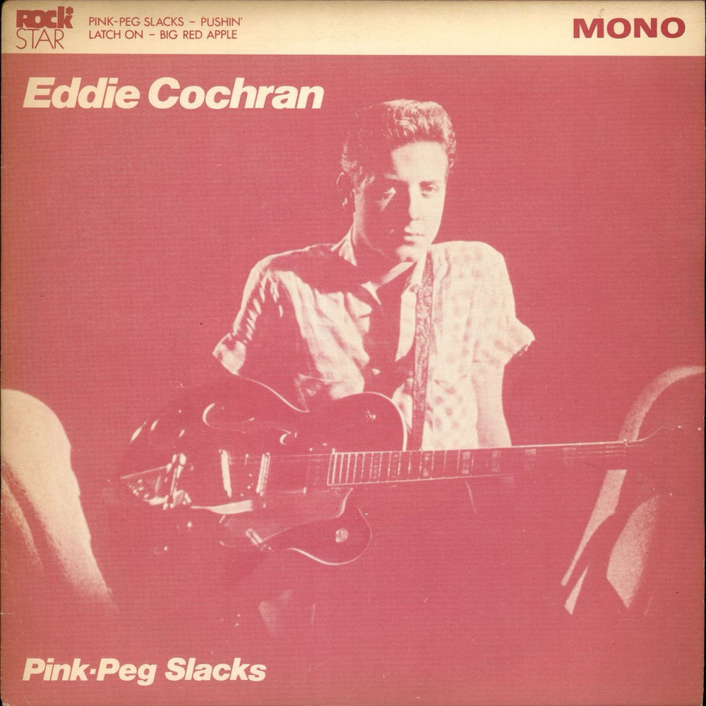 Eddie Cochran Pink-Peg Slacks EP UK 7" vinyl single (7 inch record / 45) RSR-EP 2009