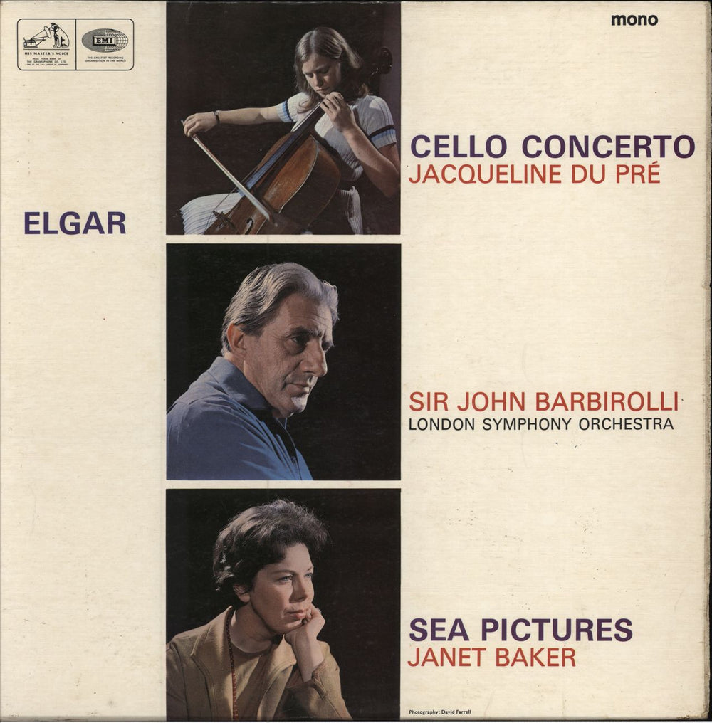 Edward Elgar Cello Concerto / Sea Pictures - 1st Mono UK vinyl LP album (LP record) ALP2106