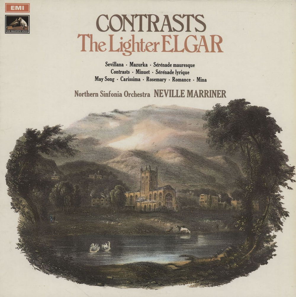 Edward Elgar Contrasts The Lighter Elgar UK vinyl LP album (LP record) ASD2638