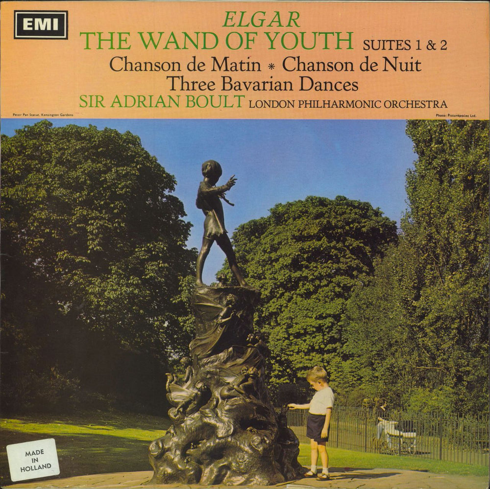 Edward Elgar The Wand of Youth Suites 1 & 2 / Chanson de Nuit / Chanson de Matin / Three Bavarian Dances Dutch vinyl LP album (LP record) ASD2356