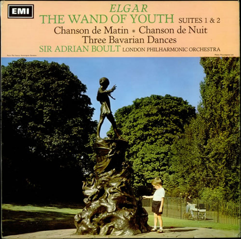 Edward Elgar The Wand of Youth Suites 1 & 2 / Chanson de Nuit / Chanson de Matin / Three Bavarian Dances UK vinyl LP album (LP record) ASD2356