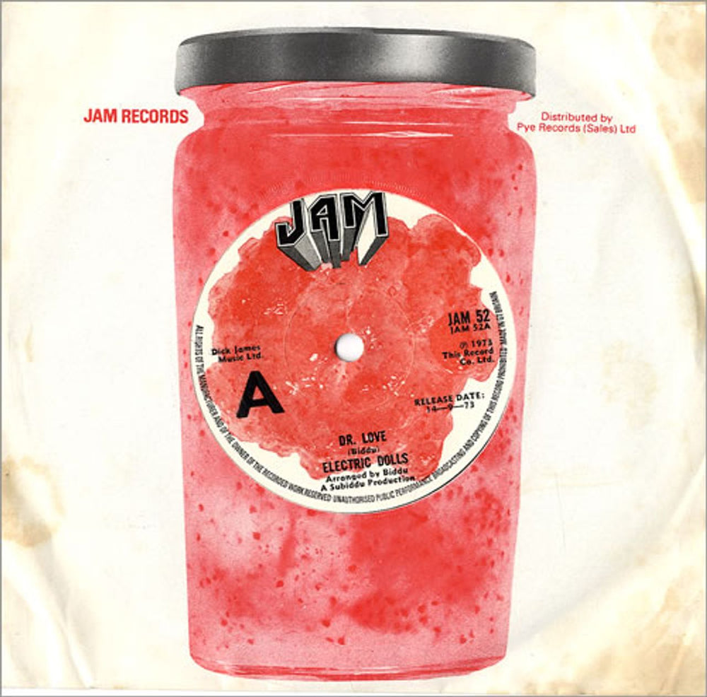 Electric Dolls Dr. Love UK Promo 7" vinyl single (7 inch record / 45) JAM52