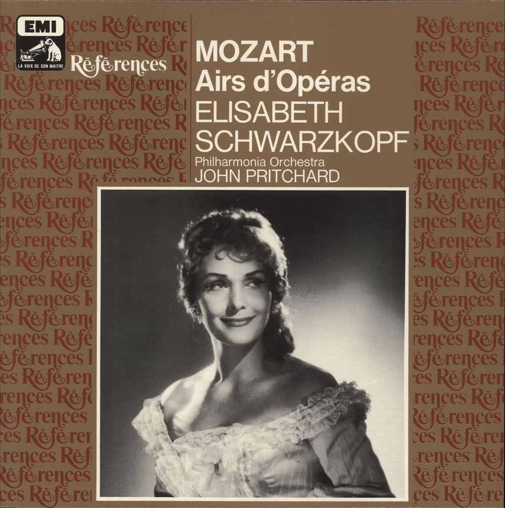 Elisabeth Schwarzkopf Mozart Airs d'Operas French vinyl LP album (LP record) 1432221