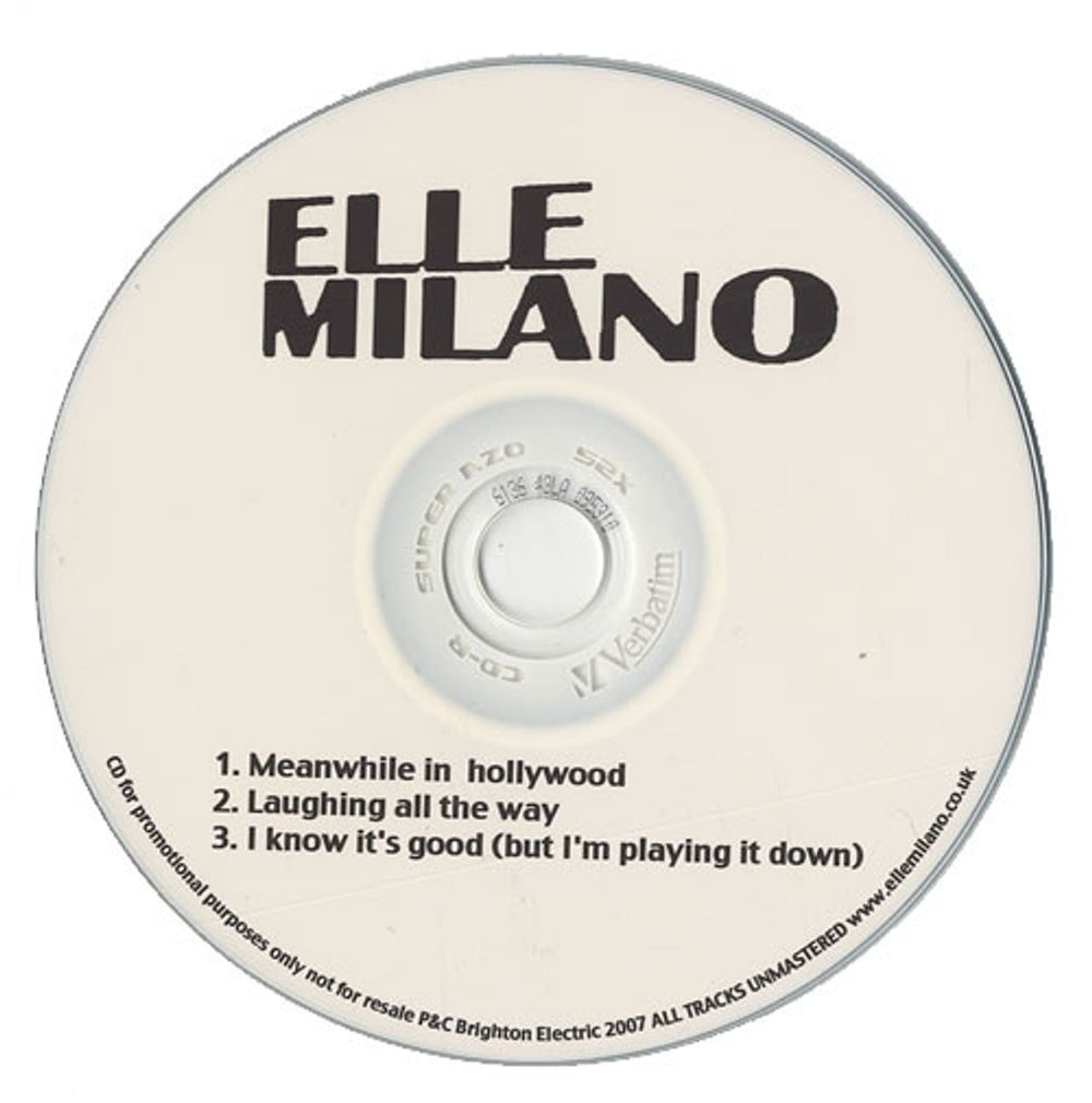 Elle Milano Meanwhile In Hollywood... UK Promo CD-R acetate CD-R ACETATE